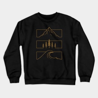 Rectangular Nature Crewneck Sweatshirt